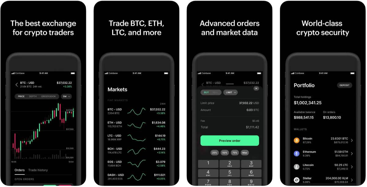 coinbase ios uygulamasi