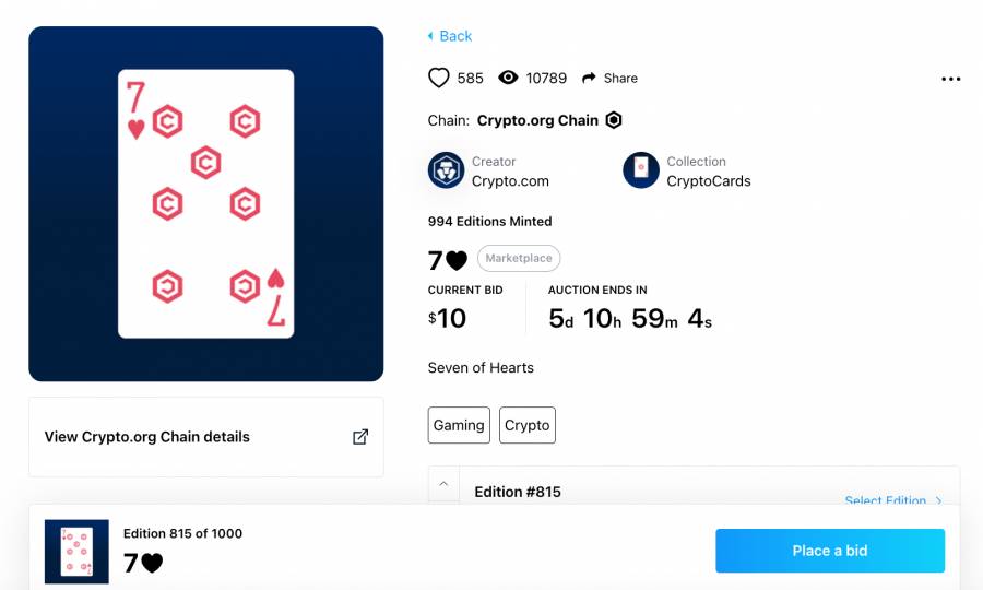 crypto.com nft satin al