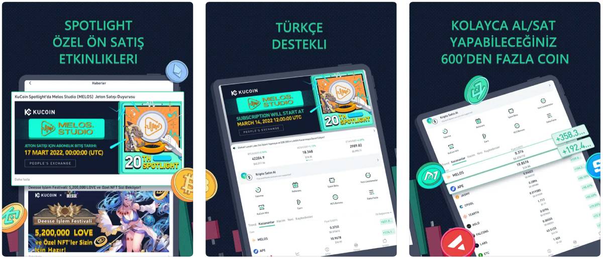 kucoin En İyi Kripto Para uygulamaları
