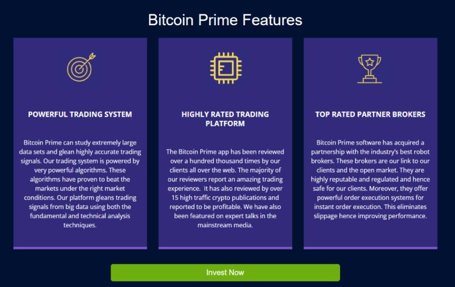 bitcoin prime ozellikleri