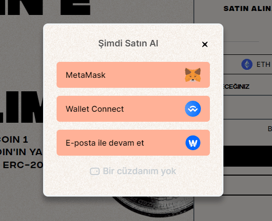 Cüzdan ile BTC20 Bağlantısı