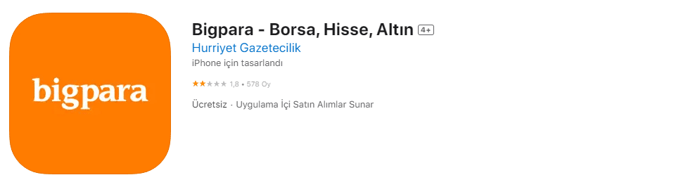 Bigpara - Popüler Borsa Uygulamaları