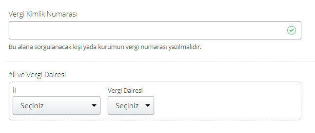 E-Vergi Levhası Sorgulama