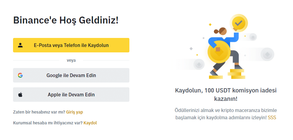 Güvenilir borsa hesabı oluşturun