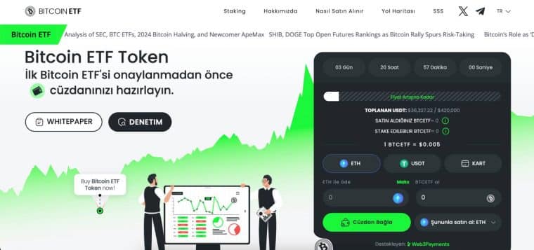 bitcoin etf token website