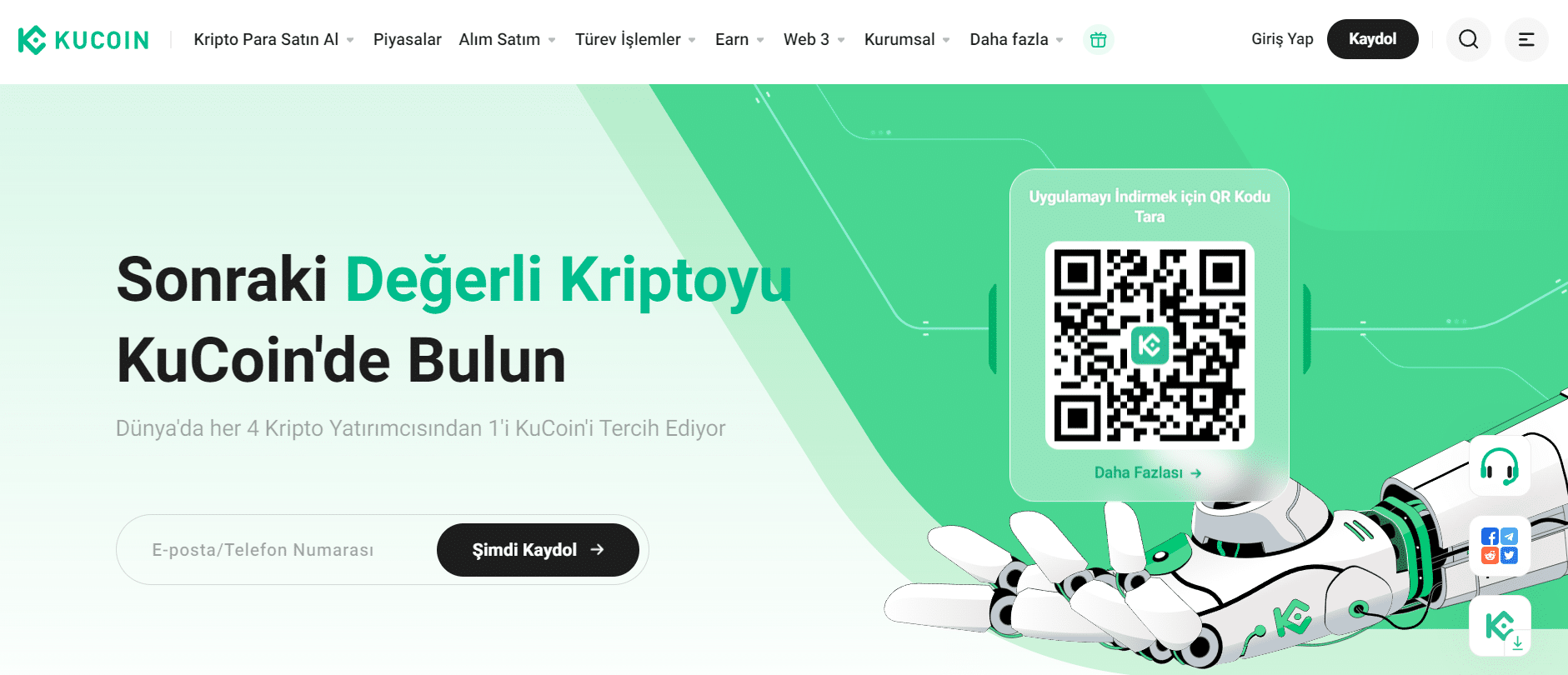 KuCoin Arayüz