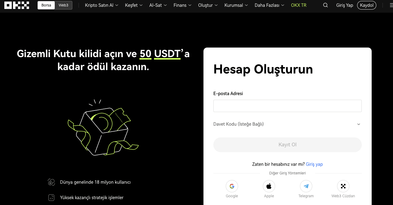 okx - en iyi yield farming kripto platformları