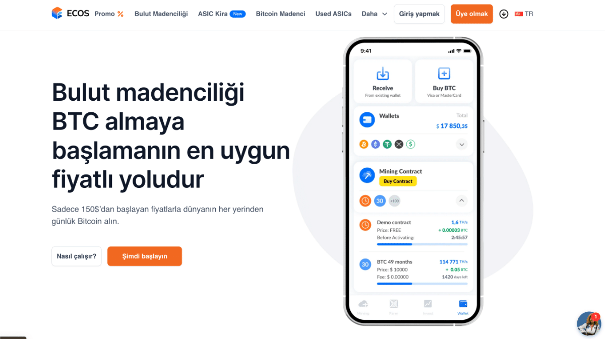ECOS - en iyi Bitcoin madencilik siteleri