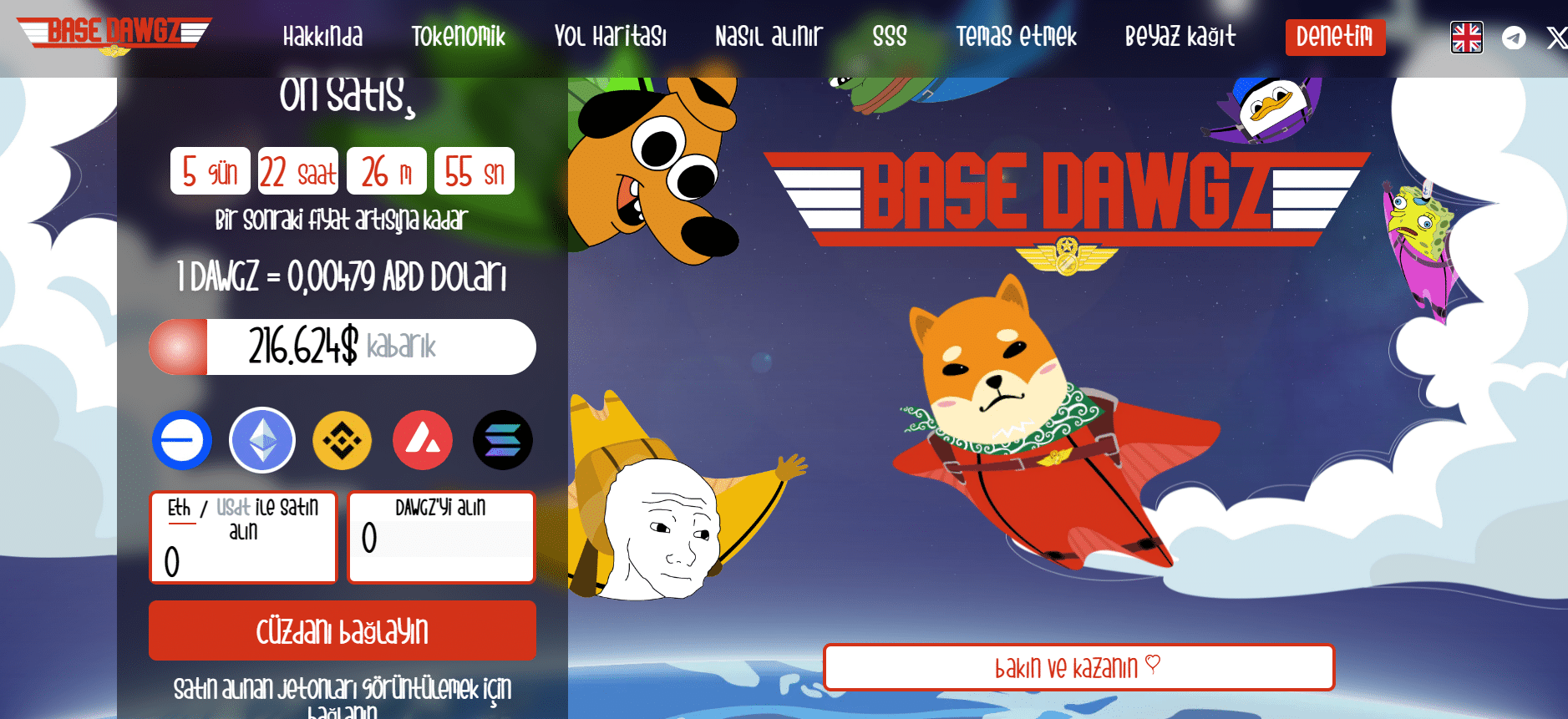 base dawgz - en iyi tıkla kazan coinleri