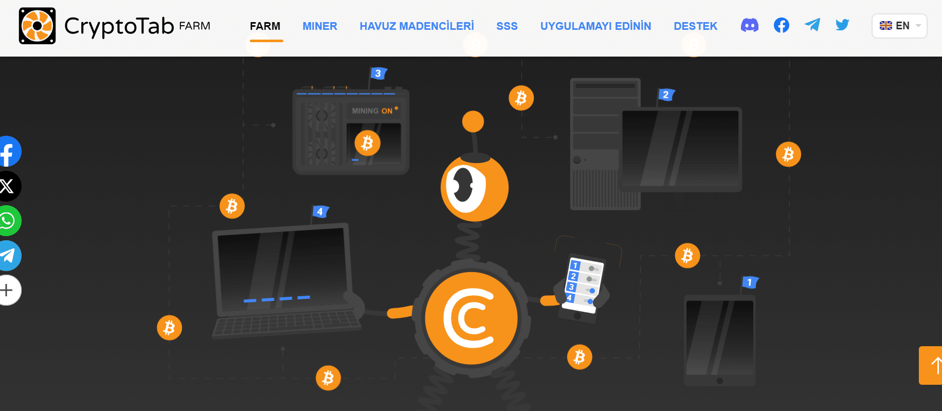 CryptoTap Farm - En İyi Bitcoin Madenciliği Siteleri