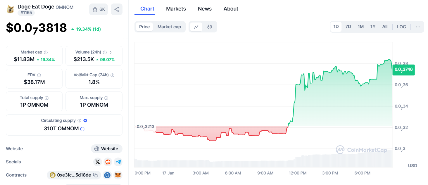 Düşük Piyasa Değerli Dogechain Projesi