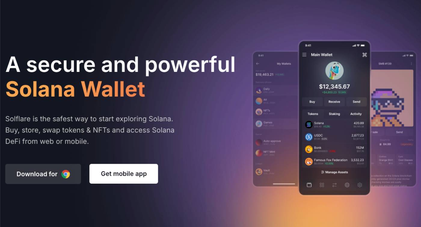 Solflare - En İyi Solana Cüzdanları