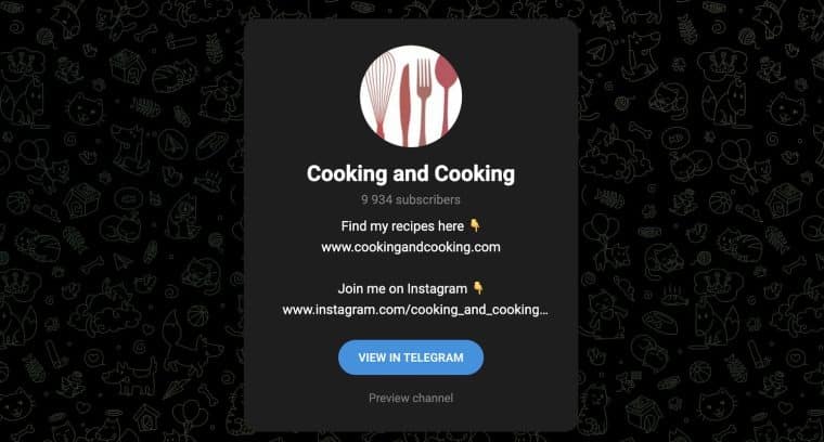 En İyi Telegram Botları. Cooking and cooking