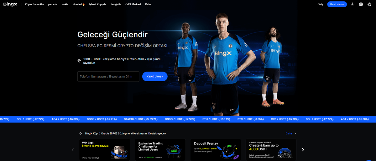bingx - kripto alım satım borsası