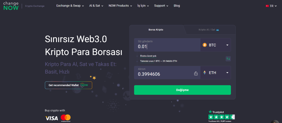 changenow - en iyi kripto borsaları