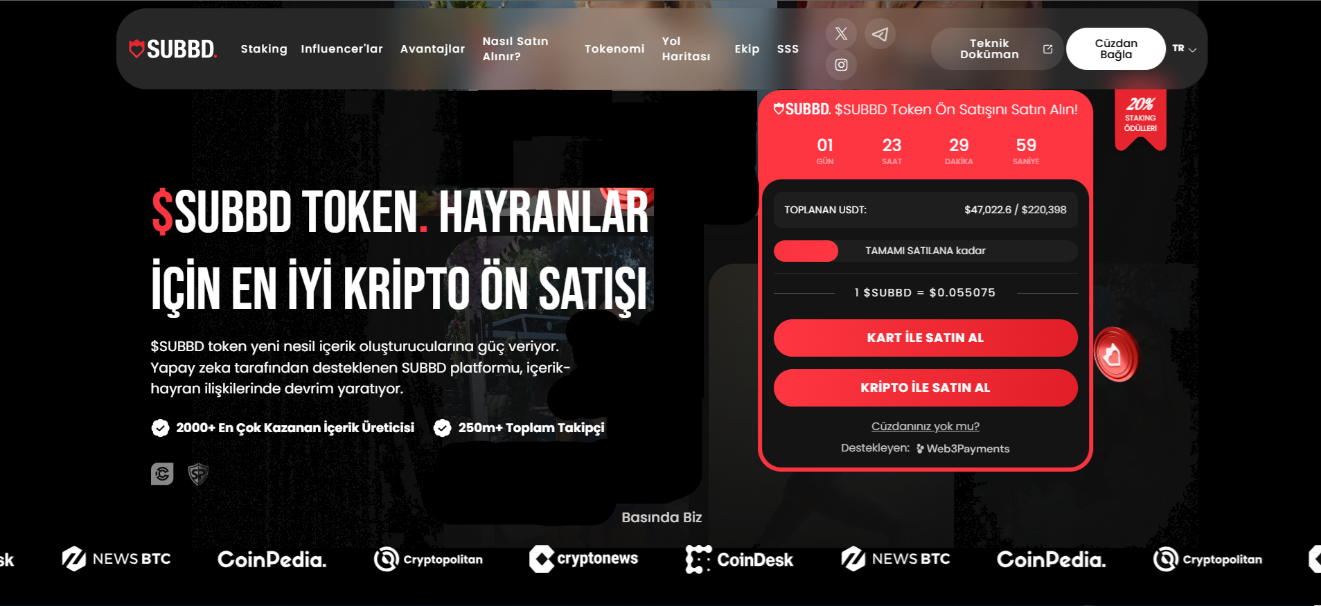 SUBBD Ön Satışı