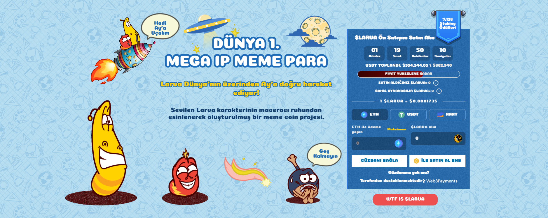 Popüler Larva Karakterinden İlham Alan Proje