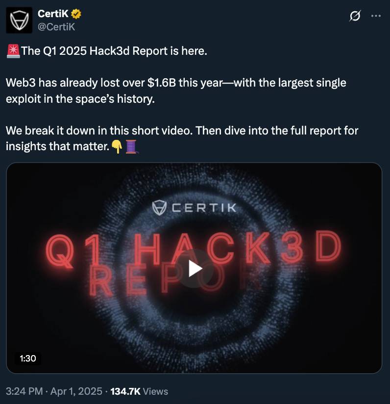 Certik Q1 2025 Hack3d Report Twitter