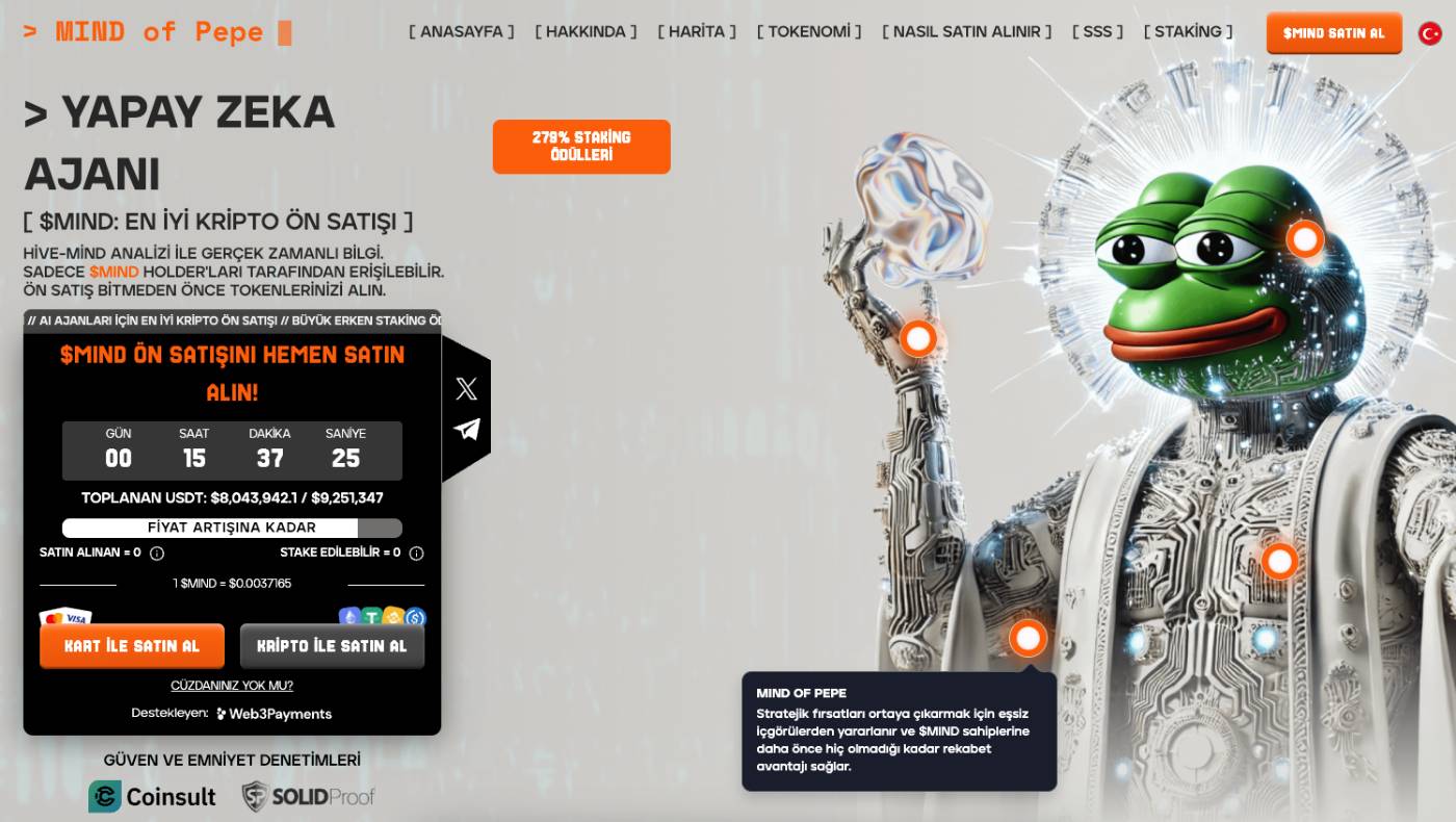 MIND of Pepe Website Ön Satış