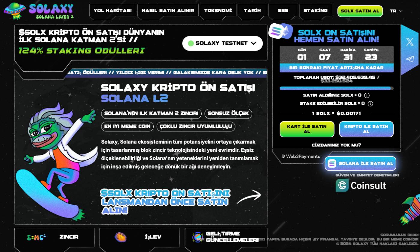 Solaxy Ön Satış
