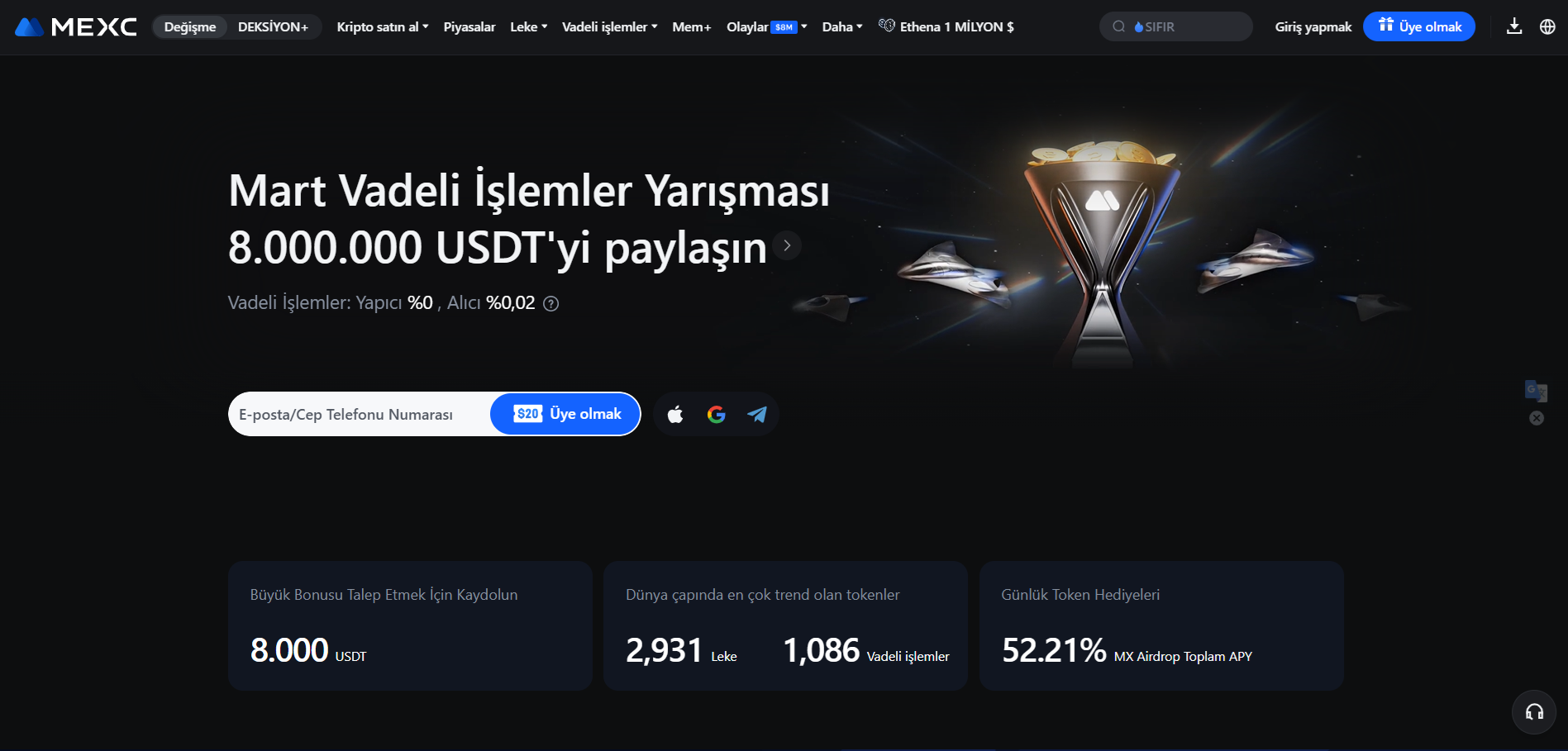 Düşük Komisyonlu Küresel Borsa