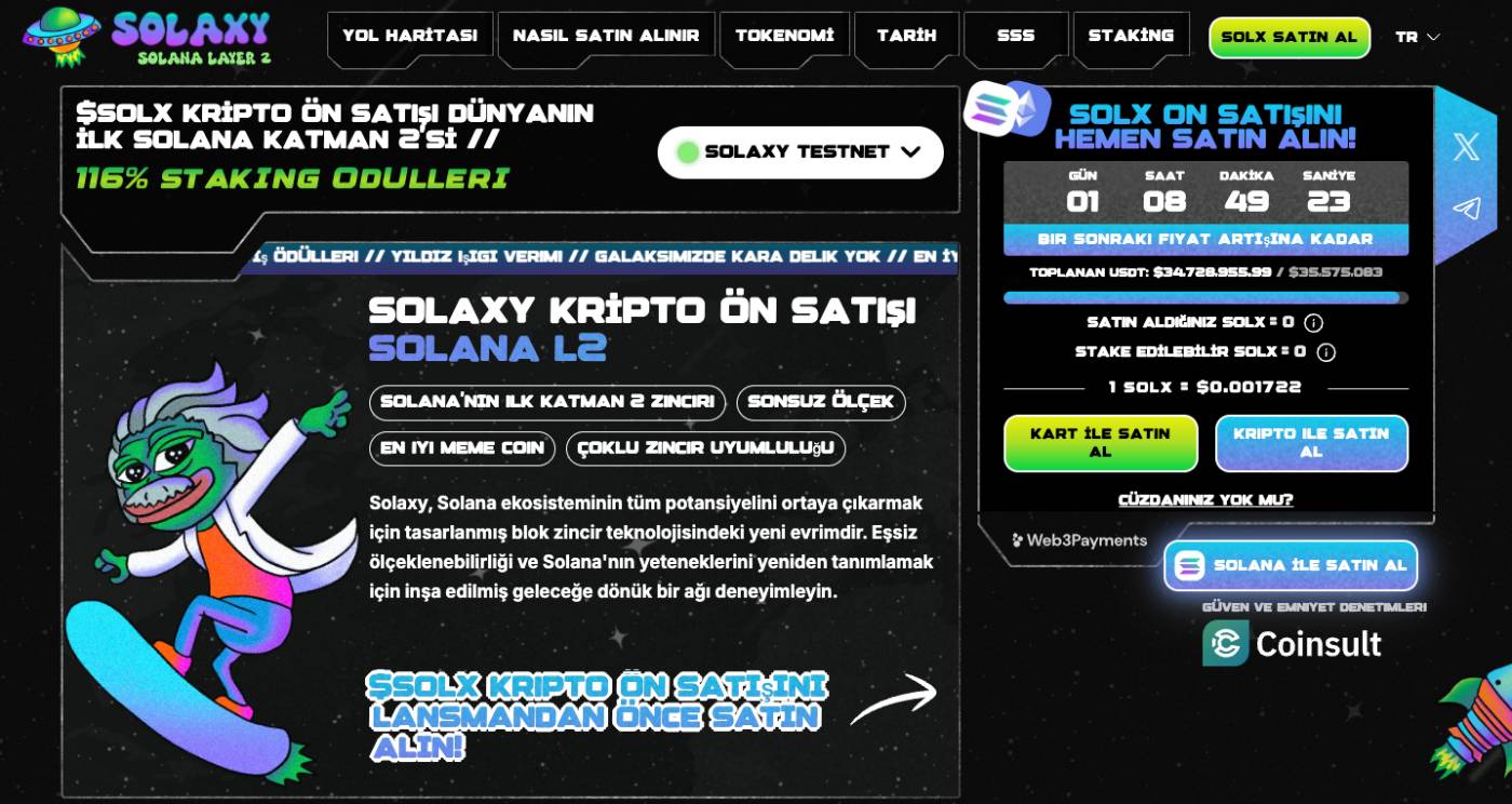 Solaxy Ön Satış