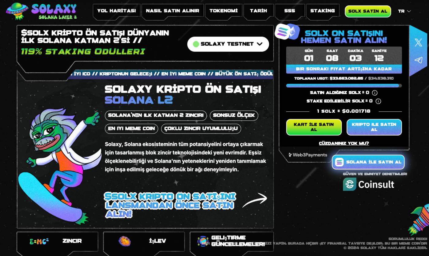Solaxy Ön Satış